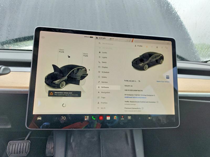 Продажа на аукционе авто 2022 Tesla Model 3, vin: 5YJ3E1EA9NF190718, номер лота: 59707896