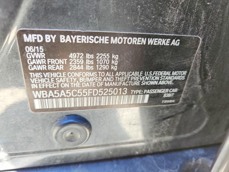 Aukcja sprzedaży 2015 Bmw 528, vin: WBA5A5C55FD525013, numer aukcji: 59960476