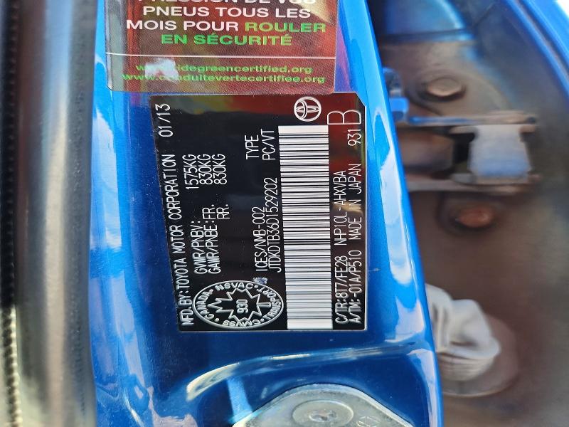 2013 Toyota Prius C მანქანა იყიდება აუქციონზე, vin: JTDKDTB36D1529202, აუქციონის ნომერი: 63126526