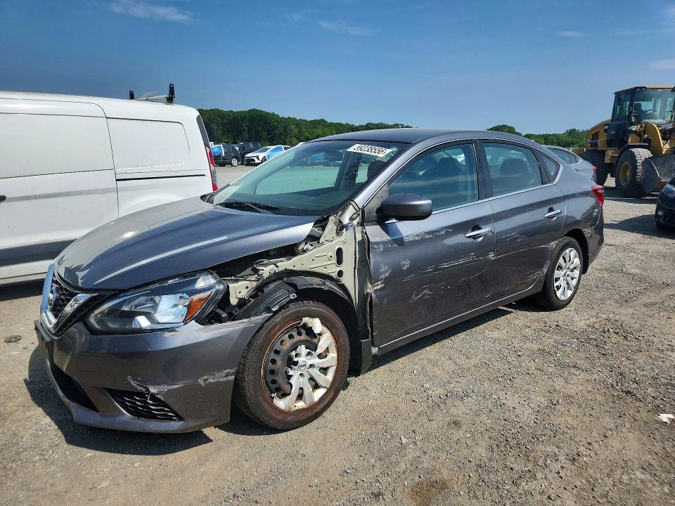 59238556 :رقم المزاد ، 3N1AB7AP9KY285635 vin ، 2019 Nissan Sentra مزاد بيع