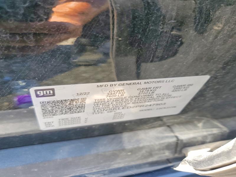 2023 Chevrolet Tahoe მანქანა იყიდება აუქციონზე, vin: 1GNSKLED2PR247503, აუქციონის ნომერი: 60788836