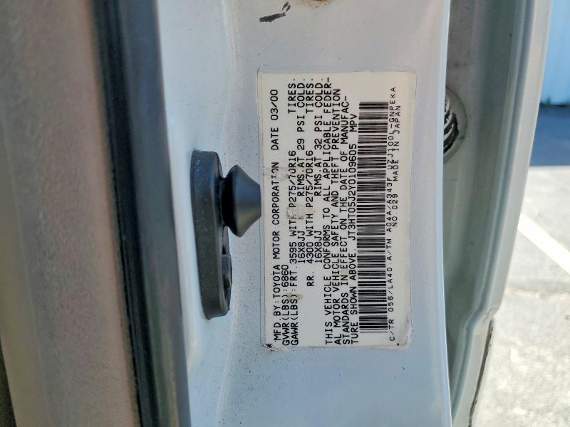 Продаж на аукціоні авто 2000 Toyota Land Cruiser, vin: JT3HT05J2Y0109605, номер лоту: 59187616