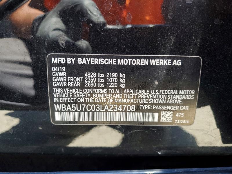 Aukcja sprzedaży 2020 Bmw M340i, vin: WBA5U7C03LA234708, numer aukcji: 61794856