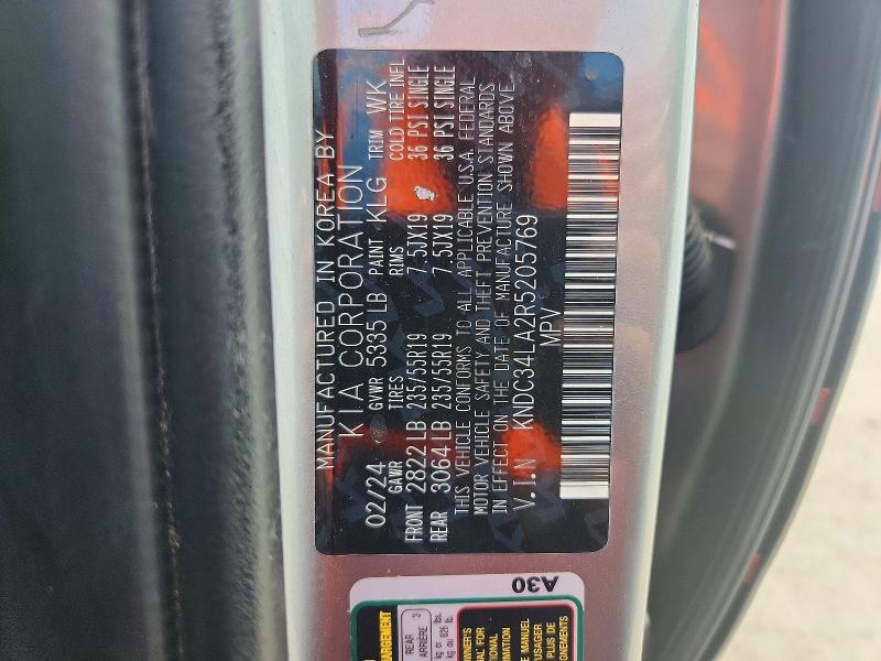 Продаж на аукціоні авто 2024 Kia Ev6, vin: KNDC34LA2R5205769, номер лоту: 60390676
