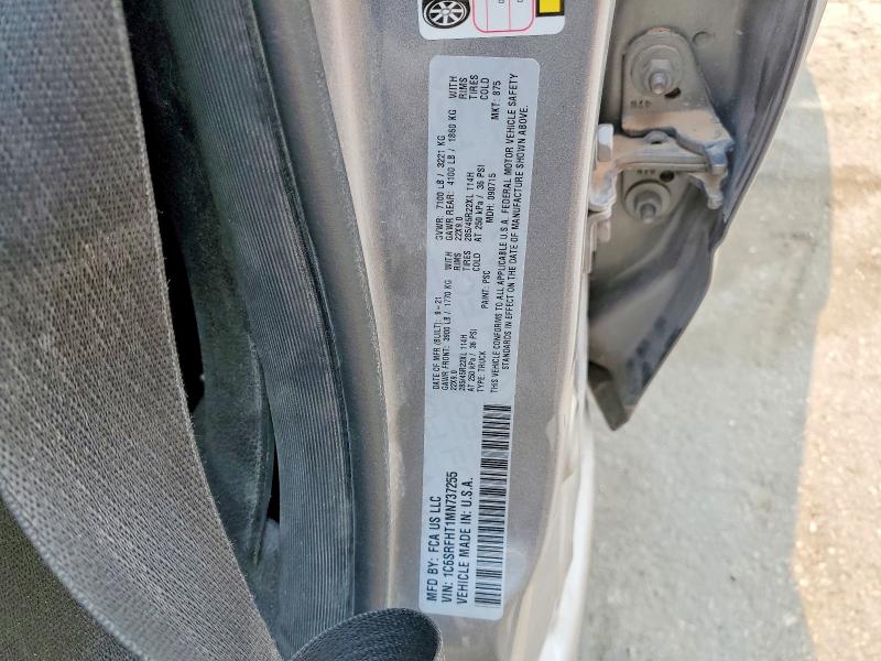62588666 :رقم المزاد ، 1C6SRFHT1MN737255 vin ، 2021 Ram 1500 مزاد بيع
