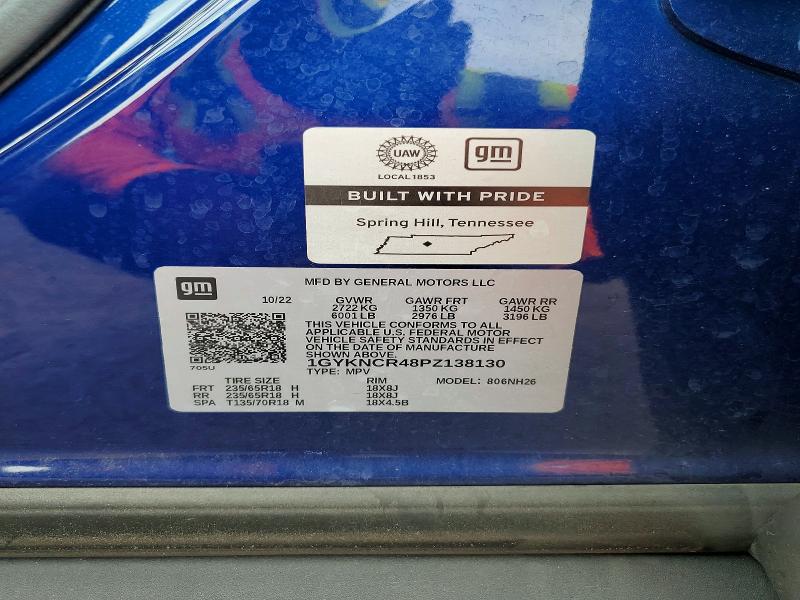 Aukcja sprzedaży 2023 Cadillac Xt5, vin: 1GYKNCR48PZ138130, numer aukcji: 63256166
