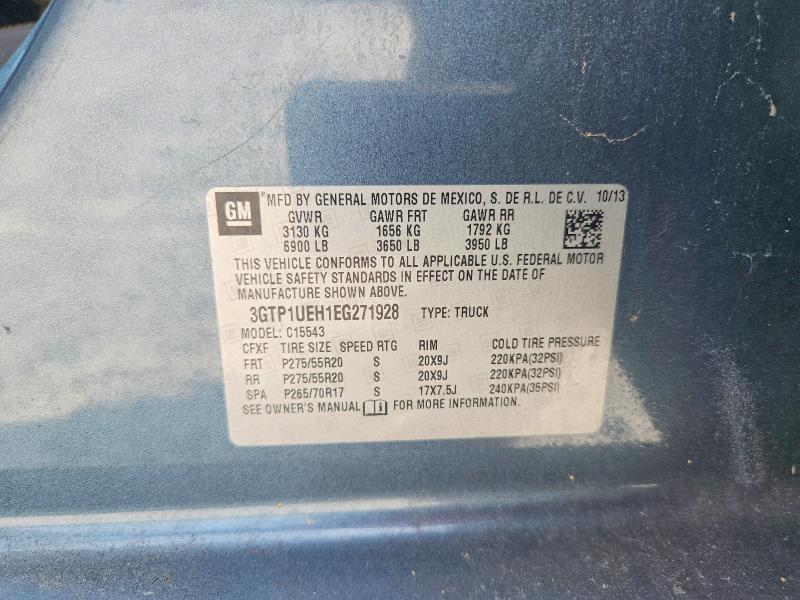 Продаж на аукціоні авто 2014 Gmc Sierra, vin: 3GTP1UEH1EG271928, номер лоту: 61356956