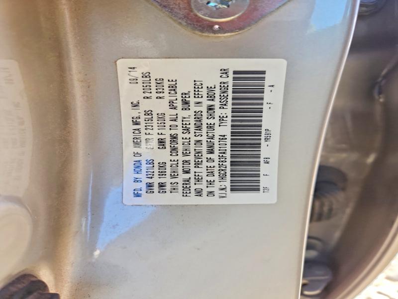 60629556 :رقم المزاد ، 1HGCR2F83FA010764 vin ، 2015 Honda Accord مزاد بيع