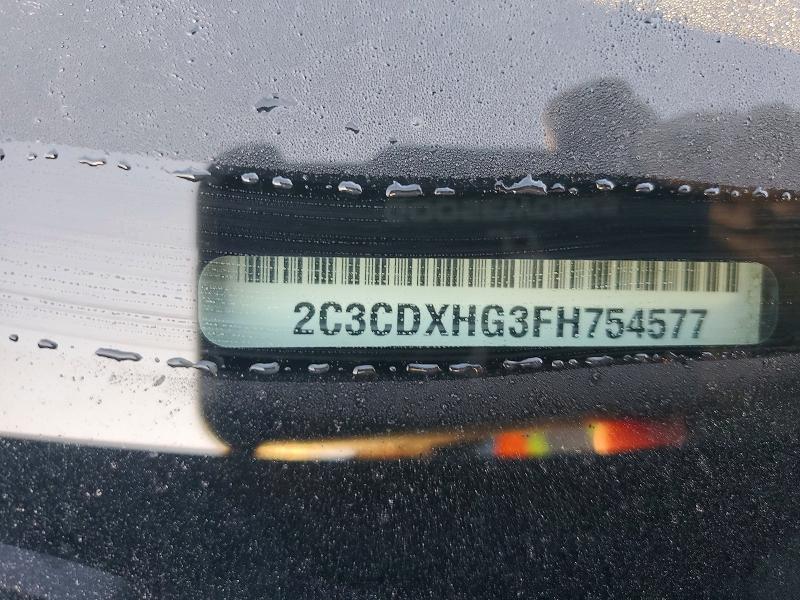 60613436 :رقم المزاد ، 2C3CDXHG3FH754577 vin ، 2015 Dodge Charger مزاد بيع