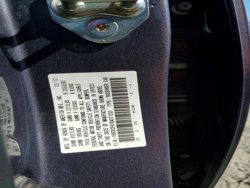 Aukcja sprzedaży 2013 Honda Accord, vin: 1HGCR2F87DA077252, numer aukcji: 62829496