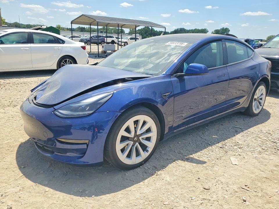 Aukcja sprzedaży 2022 Tesla Model 3, vin: 5YJ3E1EB1NF104147, numer aukcji: 59833796