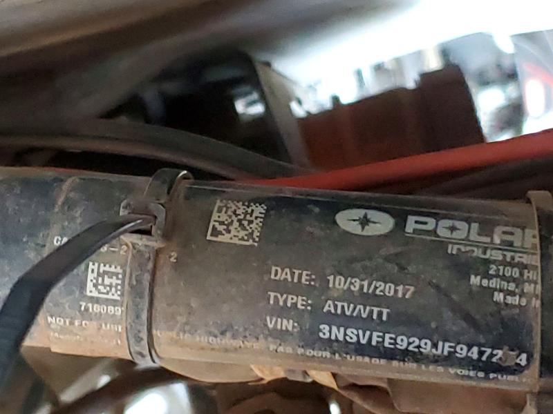Aukcja sprzedaży 2018 Polaris Rzr, vin: 3NSVFE929JF947254, numer aukcji: 60016826
