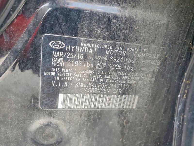Продаж на аукціоні авто 2017 Hyundai Elantra, vin: KMHD84LF3HU147110, номер лоту: 63492516