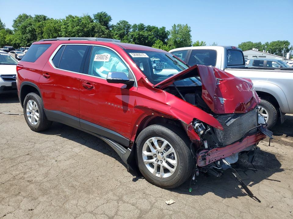 58988016 :رقم المزاد ، 1GNEVGKW1MJ168948 vin ، 2021 Chevrolet Traverse مزاد بيع