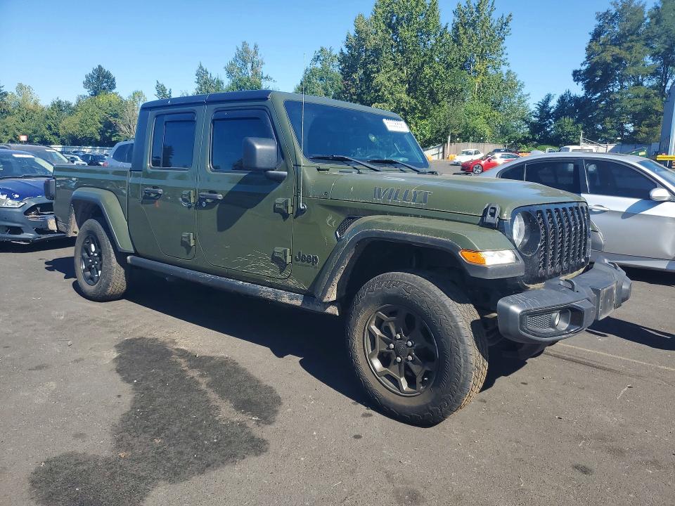 Продажа на аукционе авто 2021 Jeep Gladiator, vin: 1C6HJTAG1ML607369, номер лота: 63338856