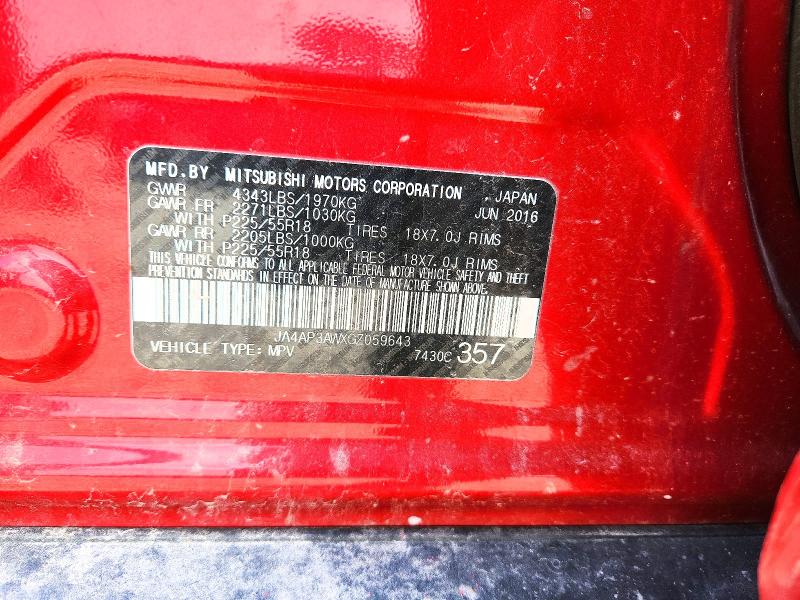 Продаж на аукціоні авто 2016 Mitsubishi Outlander Sport, vin: JA4AP3AWXGZ059643, номер лоту: 59303766