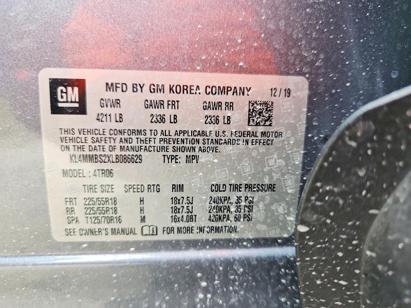 Продаж на аукціоні авто 2020 Buick Encore Gx, vin: KL4MMBS2XLB086629, номер лоту: 60155346