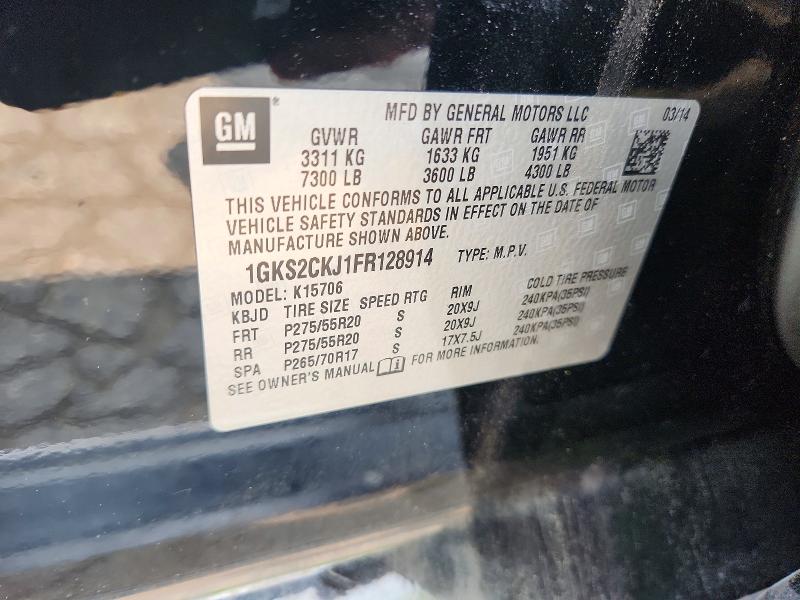 Продажа на аукционе авто 2015 Gmc Yukon, vin: 1GKS2CKJ1FR128914, номер лота: 56328286