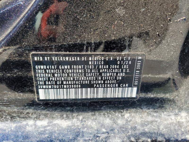 Продажа на аукционе авто 2026 Volkswagen Jetta, vin: 3VWBW7BU1TM039808, номер лота: 59289366