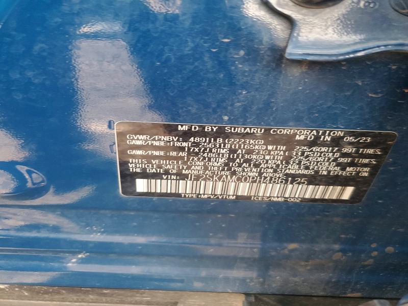 Aukcja sprzedaży 2023 Subaru Forester, vin: JF2SKAMC0PH486125, numer aukcji: 60185616