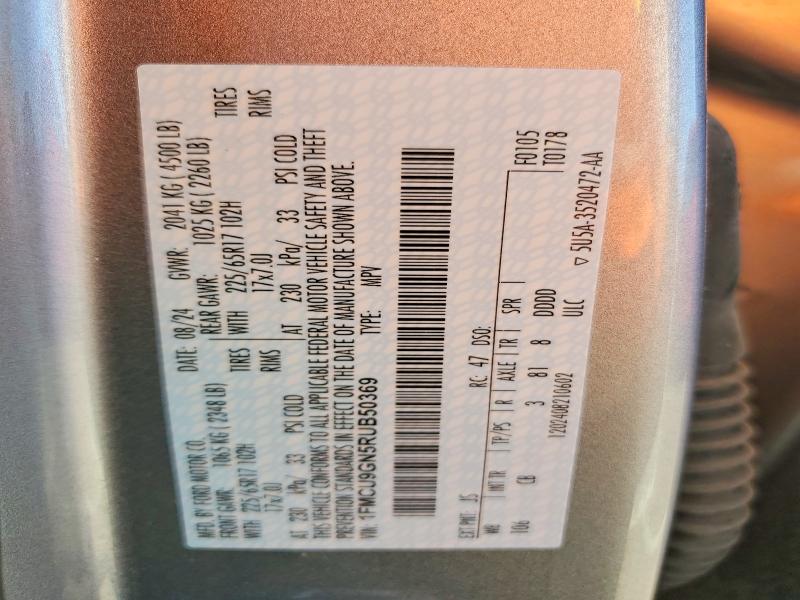 Продажа на аукционе авто 2024 Ford Escape, vin: 1FMCU9GN5RUB50369, номер лота: 60270486
