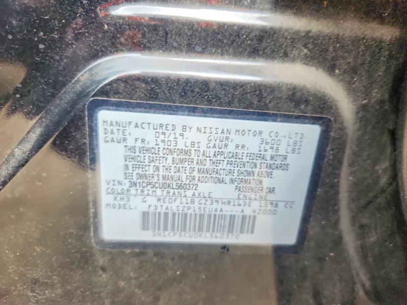 Продаж на аукціоні авто 2019 Nissan Kicks, vin: 3N1CP5CU0KL560372, номер лоту: 61170356