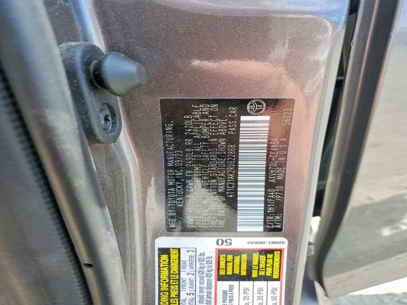 2024 Toyota Camry მანქანა იყიდება აუქციონზე, vin: 4T1C31AK2RU622868, აუქციონის ნომერი: 60944566