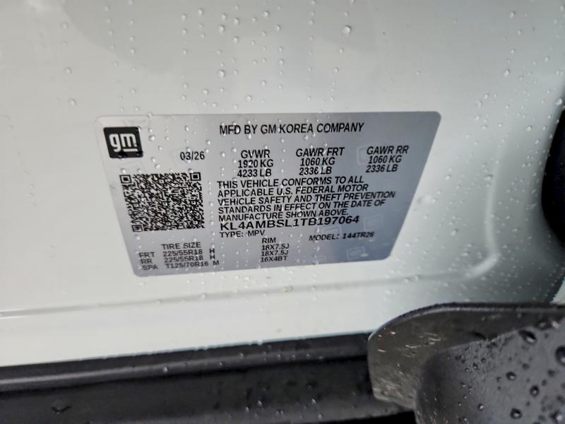 Продаж на аукціоні авто 2026 Buick Encore Gx, vin: KL4AMBSL1TB197064, номер лоту: 60984176