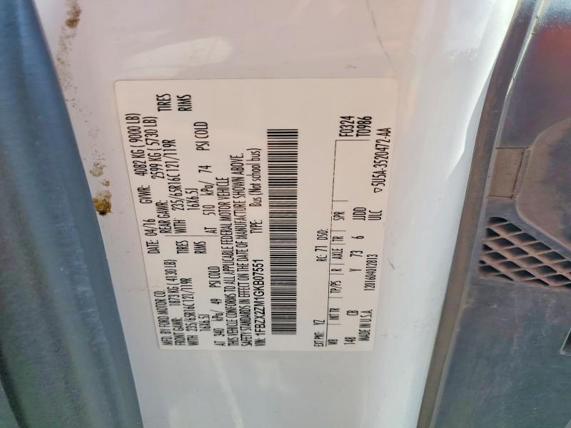 Aukcja sprzedaży 2016 Ford Transit, vin: 1FBZX2ZM1GKB07551, numer aukcji: 61606796