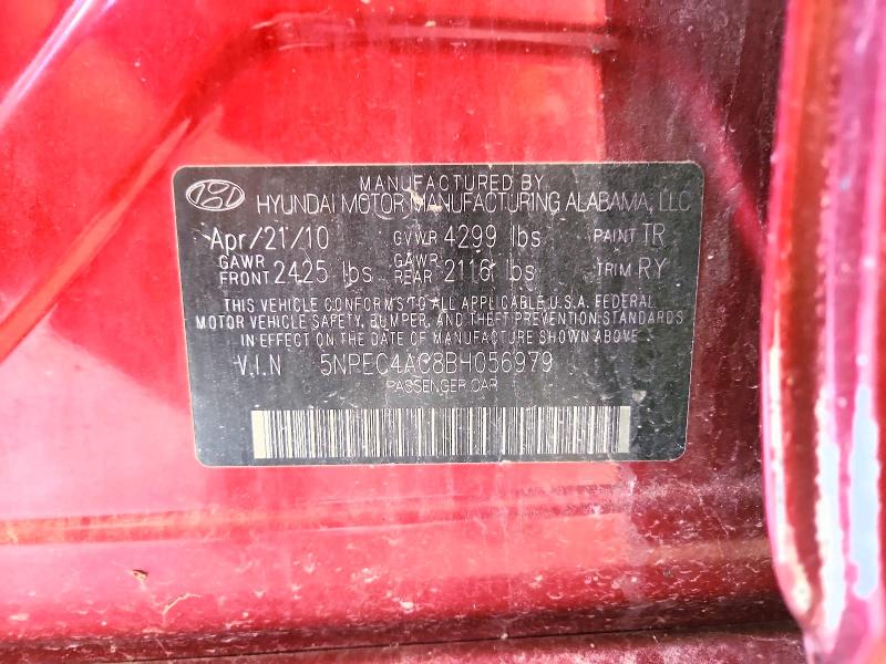 62282916 :رقم المزاد ، 5NPEC4AC8BH056979 vin ، 2011 Hyundai Sonata مزاد بيع