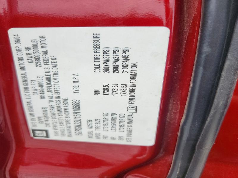 Продаж на аукціоні авто 2005 Hummer H2 Sut, vin: 5GRGN22U15H105889, номер лоту: 62505956