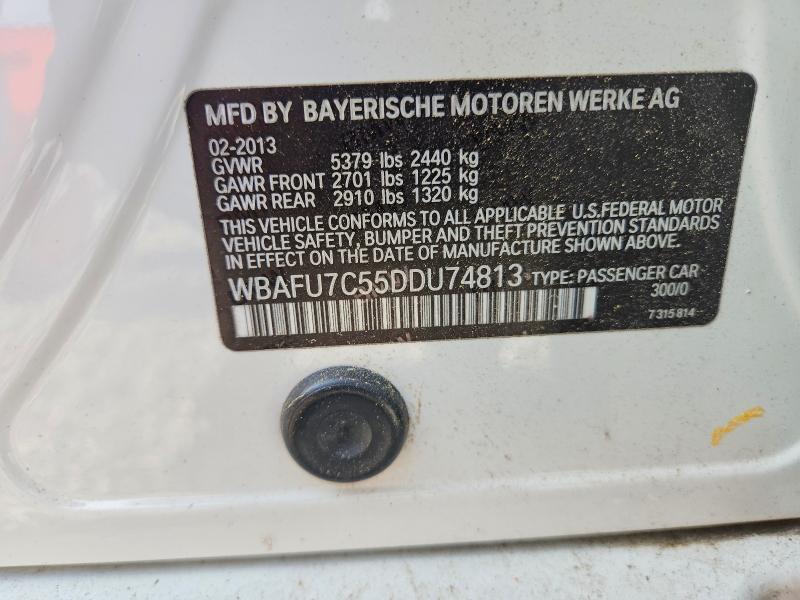 59712716 :رقم المزاد ، WBAFU7C55DDU74813 vin ، 2013 Bmw 535 مزاد بيع