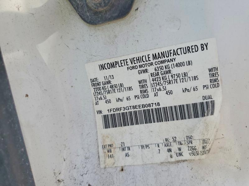 Aukcja sprzedaży 2014 Ford F350, vin: 1FDRF3GT8EEB08718, numer aukcji: 58476026