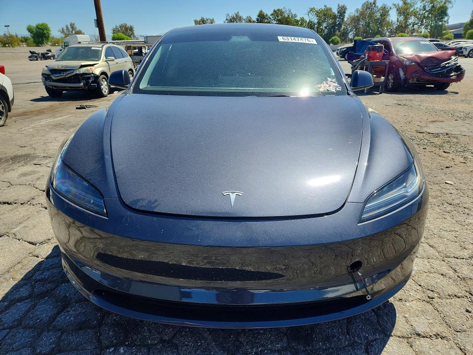 Продажа на аукционе авто 2025 Tesla Model 3, vin: 5YJ3E1EA8SF037906, номер лота: 63147476