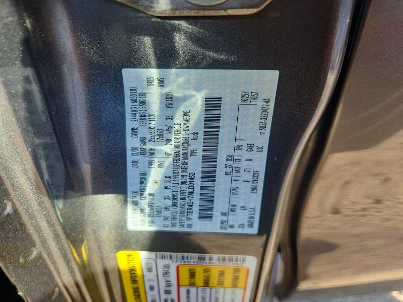 2021 Ford Ranger მანქანა იყიდება აუქციონზე, vin: 1FTER4EH7MLD01452, აუქციონის ნომერი: 60402086