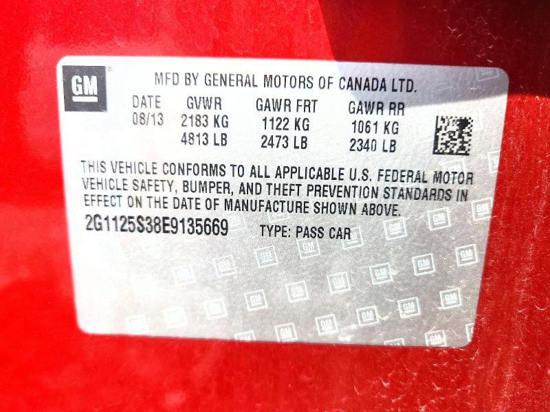 Продажа на аукционе авто 2014 Chevrolet Impala, vin: 2G1125S38E9135669, номер лота: 60452046