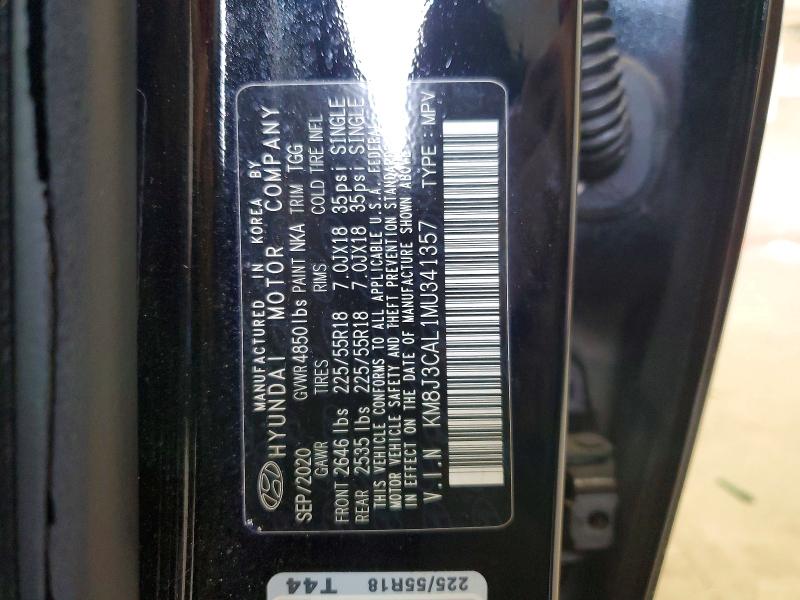 Aukcja sprzedaży 2021 Hyundai Tucson, vin: KM8J3CAL1MU341357, numer aukcji: 60845326
