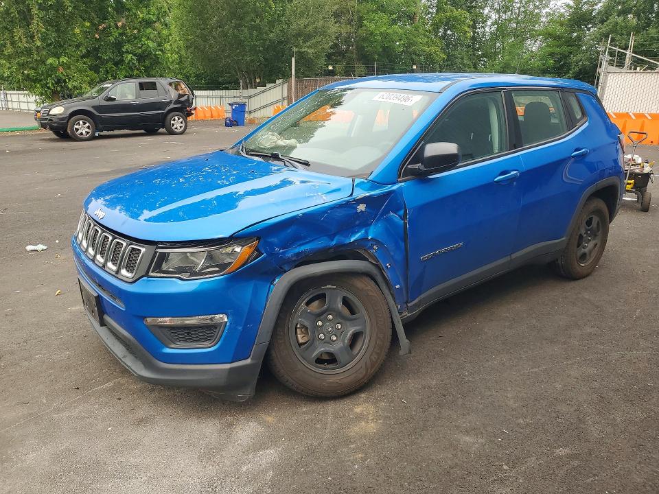 2018 Jeep Compass მანქანა იყიდება აუქციონზე, vin: 3C4NJCAB4JT471223, აუქციონის ნომერი: 62039496