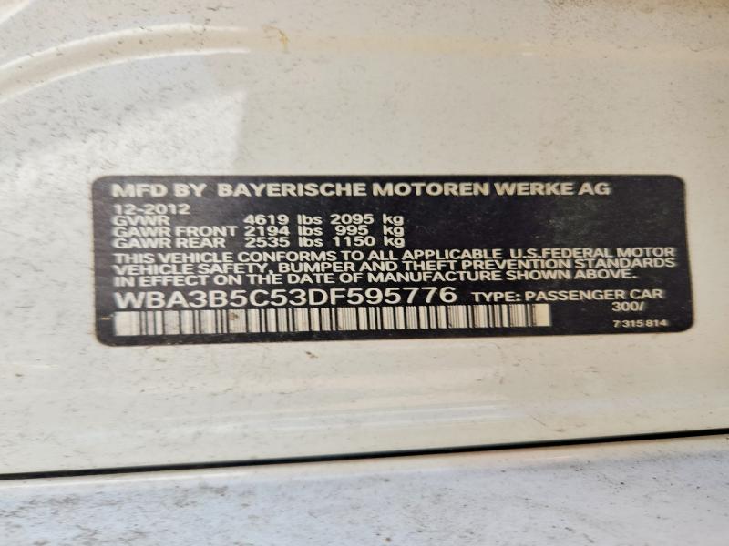 Продажа на аукционе авто 2013 Bmw 328, vin: WBA3B5C53DF595776, номер лота: 62282216