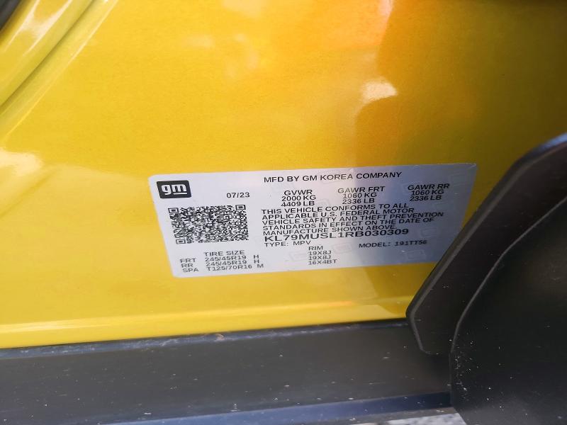 Aukcja sprzedaży 2024 Chevrolet Trailblazer, vin: KL79MUSL1RB030309, numer aukcji: 59817726