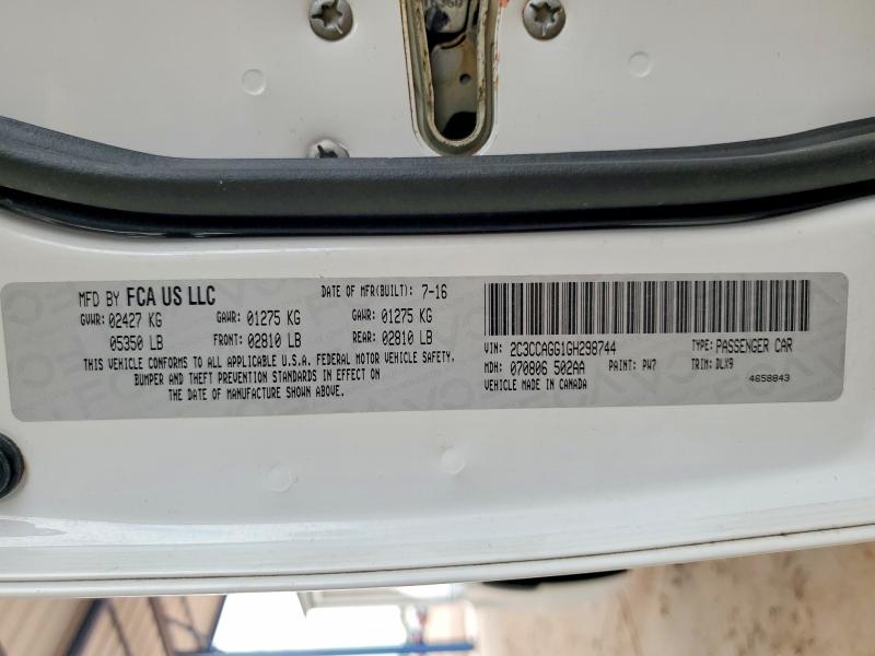 Aukcja sprzedaży 2016 Chrysler 300, vin: 2C3CCAGG1GH298744, numer aukcji: 60754166