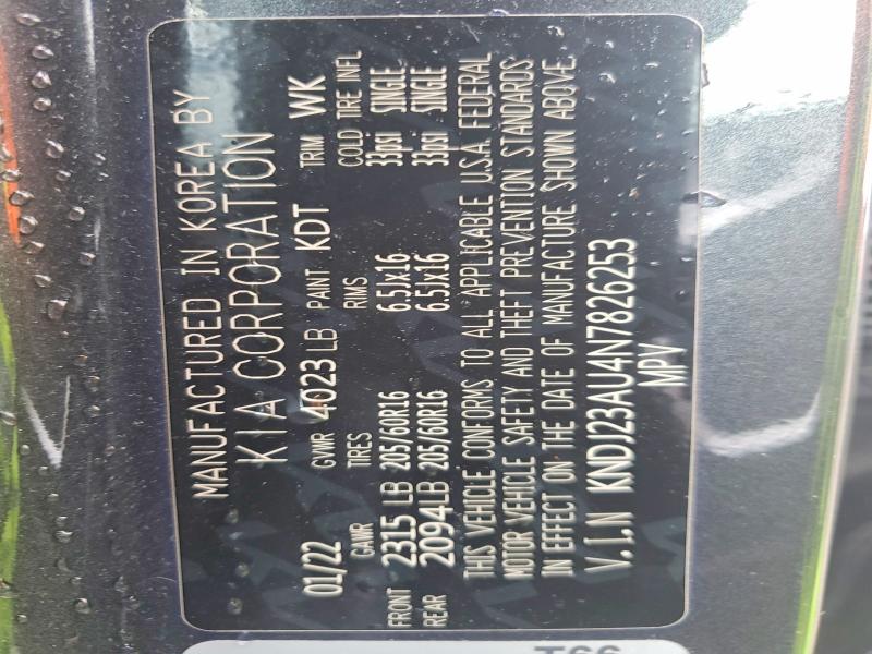 Aukcja sprzedaży 2022 Kia Soul, vin: KNDJ23AU4N7826253, numer aukcji: 61524946