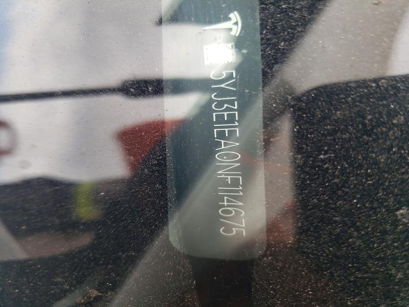 59534596 :رقم المزاد ، 5YJ3E1EA0NF114675 vin ، 2022 Tesla Model 3 مزاد بيع