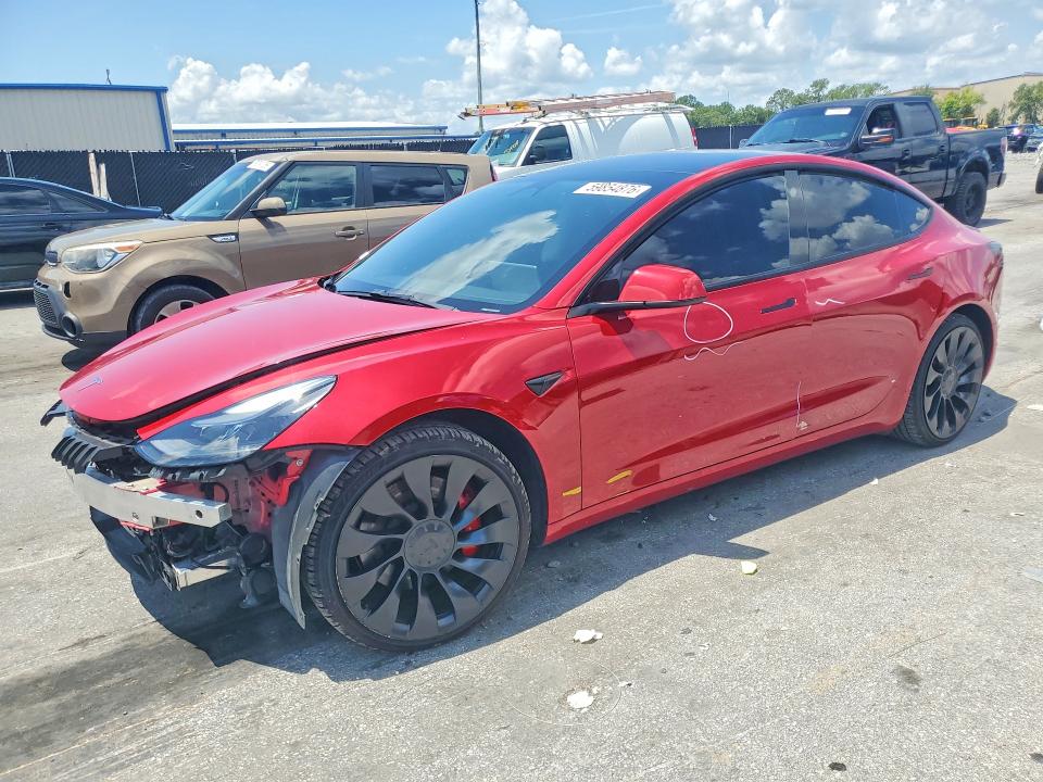 2023 Tesla Model 3 მანქანა იყიდება აუქციონზე, vin: 5YJ3E1EC4PF399692, აუქციონის ნომერი: 59854876