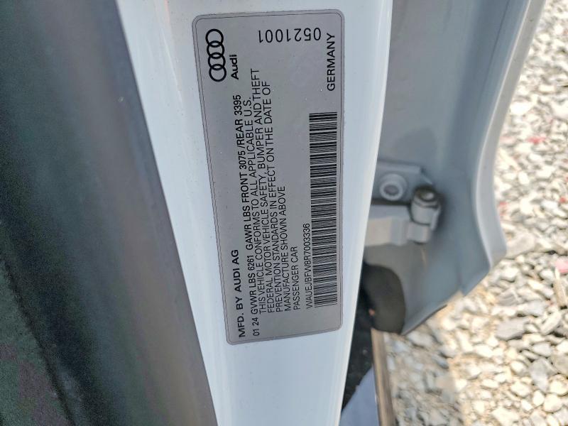 Aukcja sprzedaży 2024 Audi E-tron Gt, vin: WAUEJBFW8R7003336, numer aukcji: 61010186