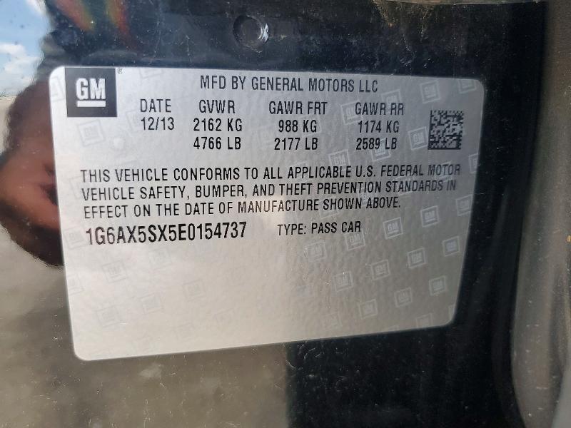 Продажа на аукционе авто 2014 Cadillac Cts, vin: 1G6AX5SX5E0154737, номер лота: 59815036