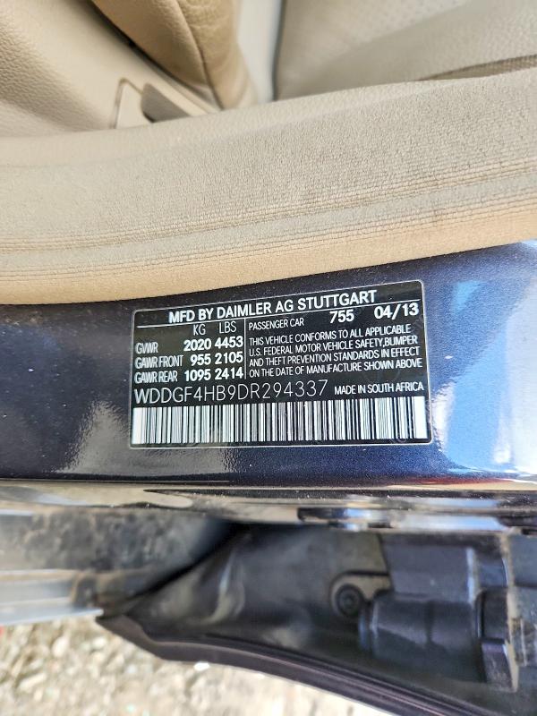 2013 Mercedes-benz C მანქანა იყიდება აუქციონზე, vin: WDDGF4HB9DR294337, აუქციონის ნომერი: 61298756