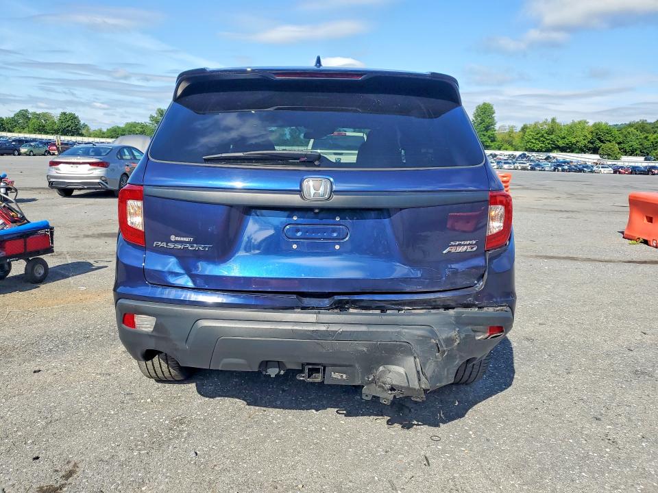 60231376 :رقم المزاد ، 5FNYF8H21KB016153 vin ، 2019 Honda Passport Dx مزاد بيع