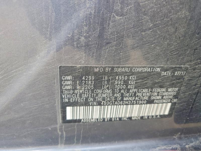 Aukcja sprzedaży 2017 Subaru Impreza, vin: 4S3GTAD62H3751900, numer aukcji: 60807416