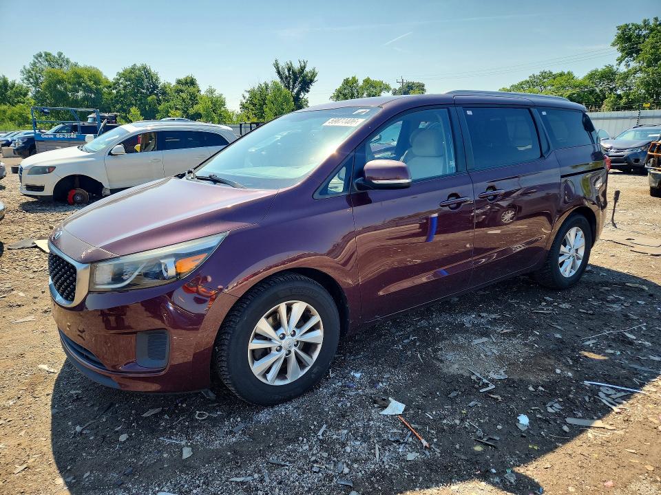 2016 Kia Sedona მანქანა იყიდება აუქციონზე, vin: KNDMB5C15G6082795, აუქციონის ნომერი: 59874406